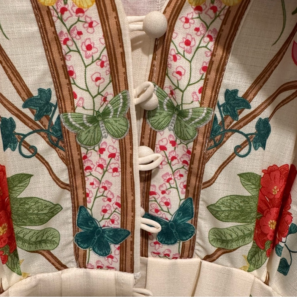 Floral Maxi Dress with Belt - Picture 8 of 11